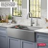 36&rdquo; Workstation Undermount&nbsp;Single Bowl&nbsp;16 Gauge Stainless Steel&nbsp;Farmhouse Apron Front Kitchen Sink&nbsp;with&nbsp;WorkFlow&trade; Ledge and Accessories